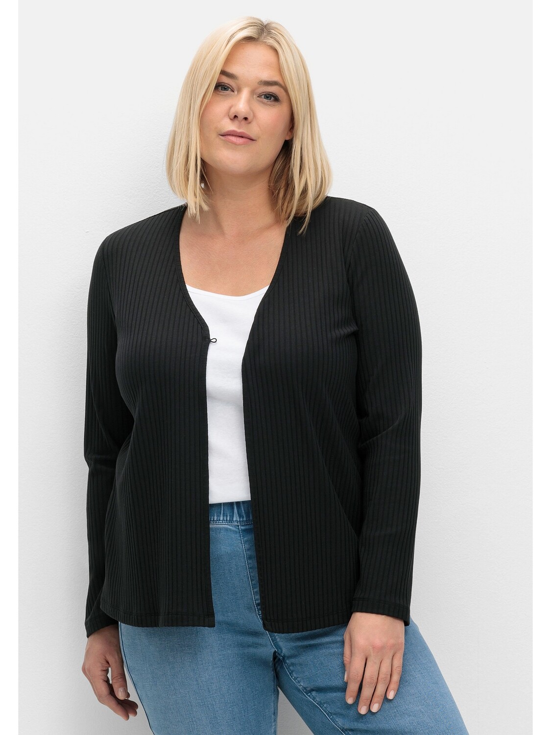 

Кардиган sheego Shirtjacke, черный