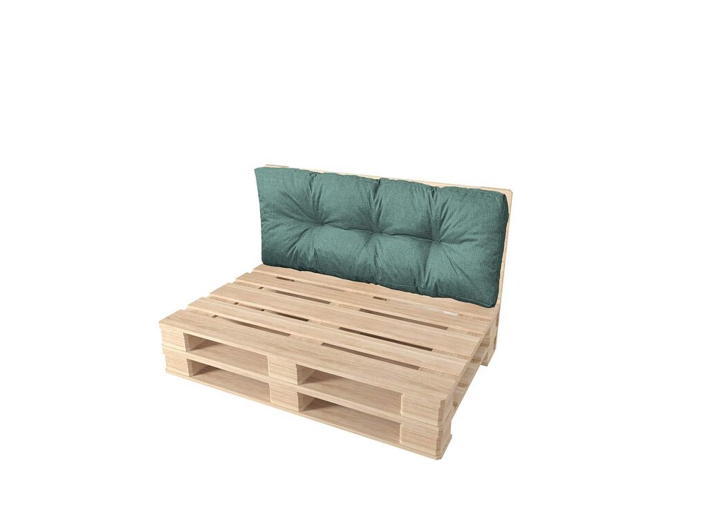 

Pillows24 - Подушка для поддонов - спинка 120x40 бирюзового цвета - водонепроницаемый материал, устойчивая к ультрафиолетовому излучению набивка для европоддонов - для внутреннего и наружного использования
