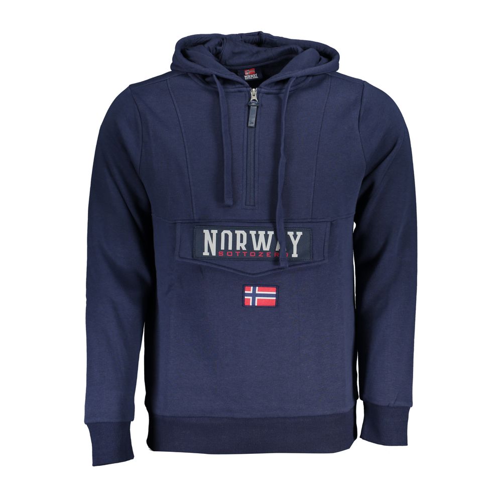 

Синий хлопковый свитер Geographical Norway