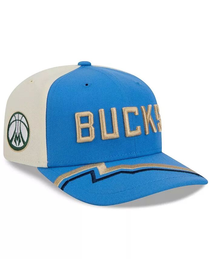 

Мужская синяя кепка Milwaukee Bucks 2024/25 City Edition 9SEVENTY Stretch-Snap New Era