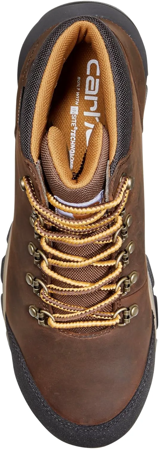 

Мужские рабочие ботинки Carhartt Gilmore с водонепроницаемой мягкой носочной частью, 5", темно-коричневый