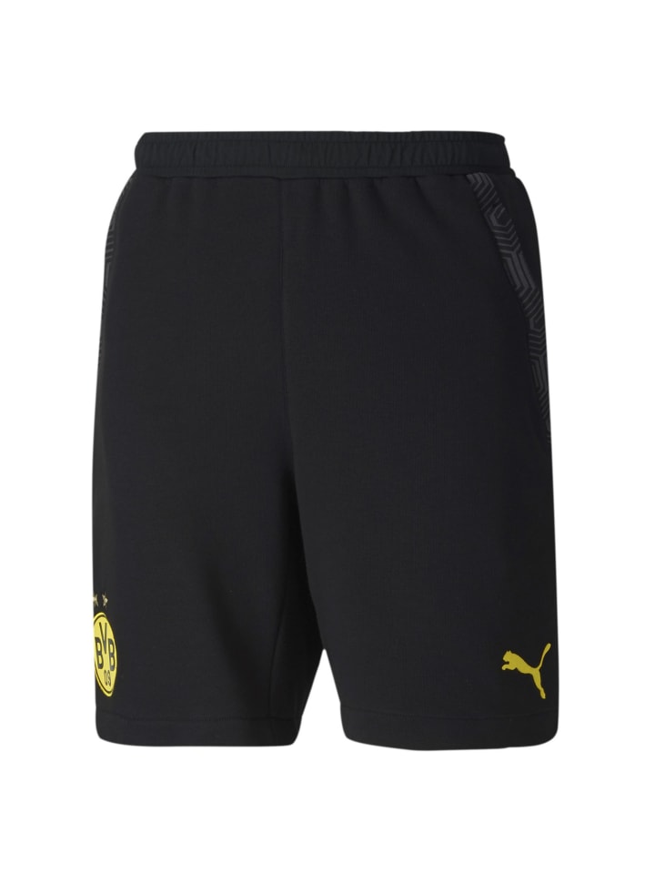 

Брюки для тренировок и бега Puma BVB Borussia Dortmund Hose kurz, черный