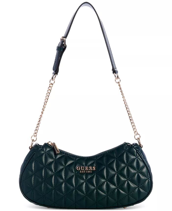 

Стеганая сумка через плечо Kori Top Zip Medium GUESS, зеленый