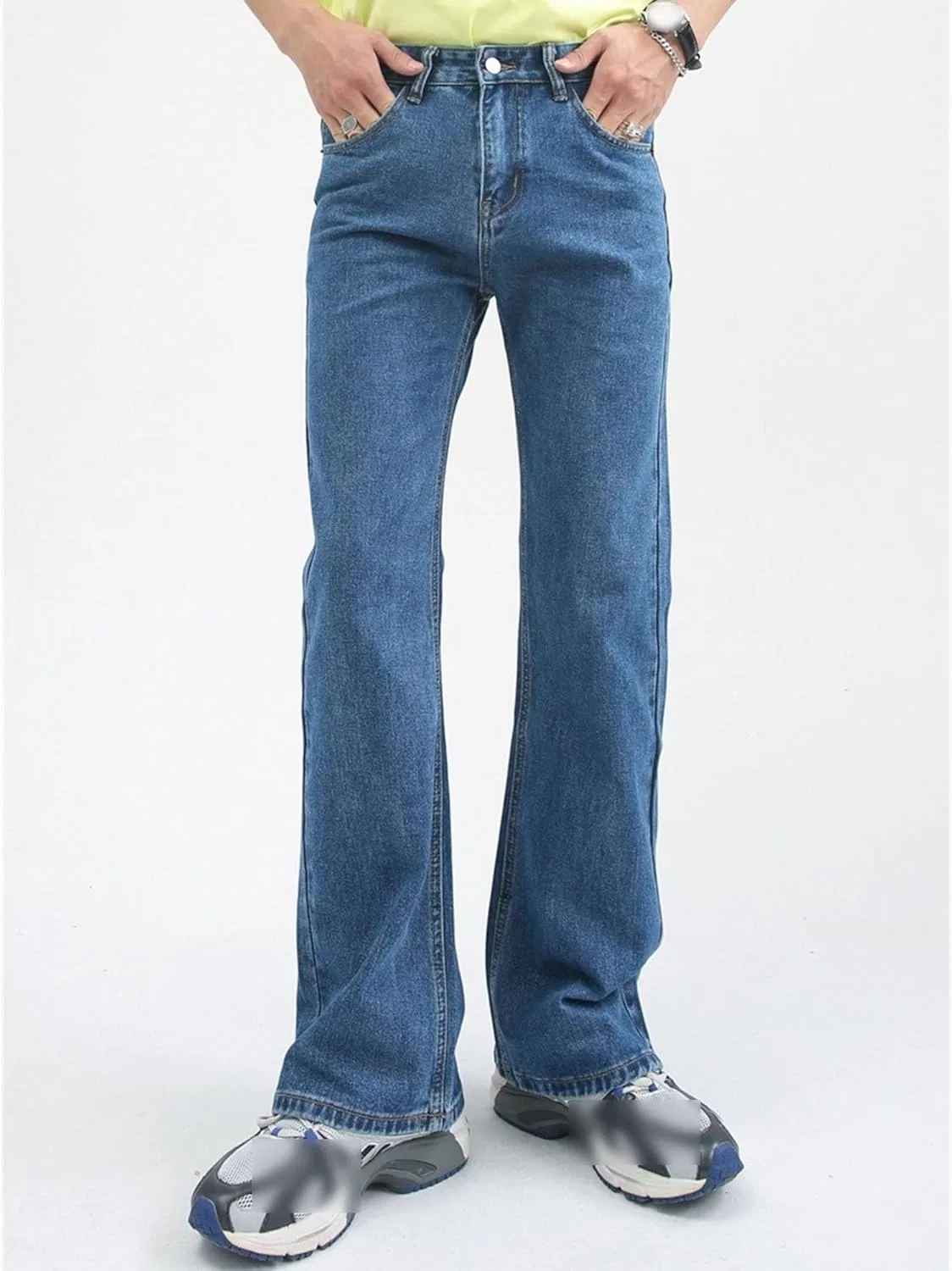 Джинсы клеш, Comfort Fit, Navy Blue — фото 3