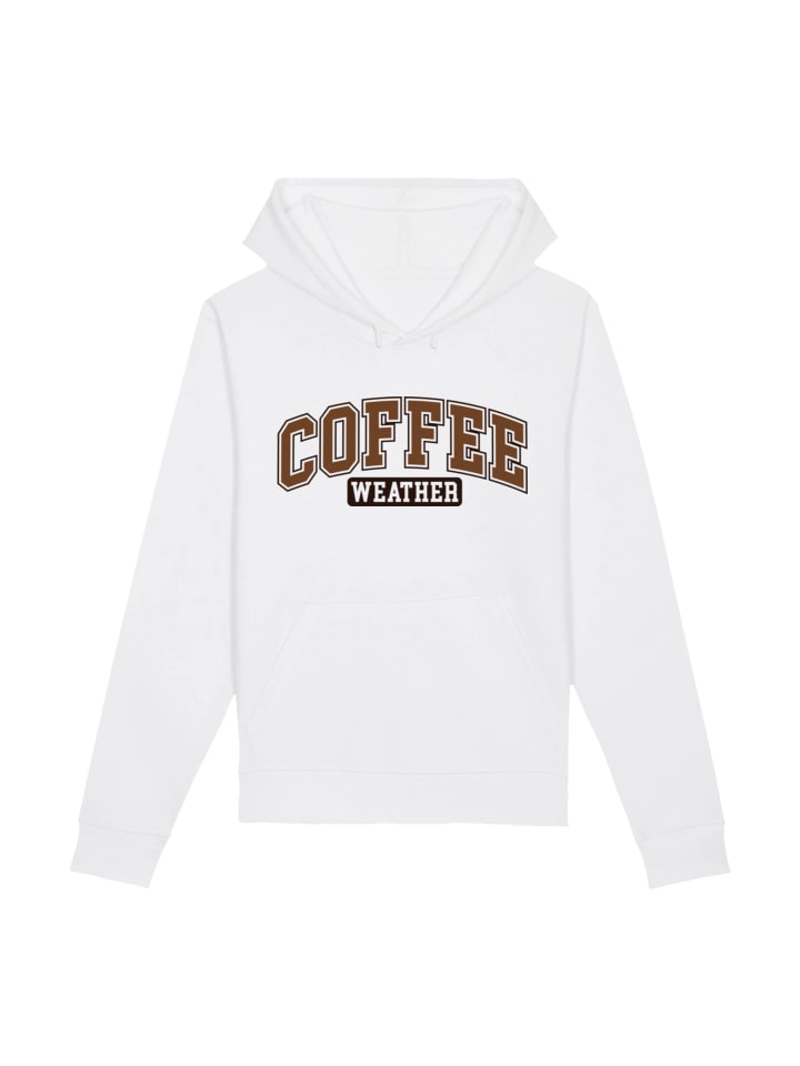 

Пуловер F4NT4STIC Hoodie Coffee Weather Winter Holiday Weihnachten, белый