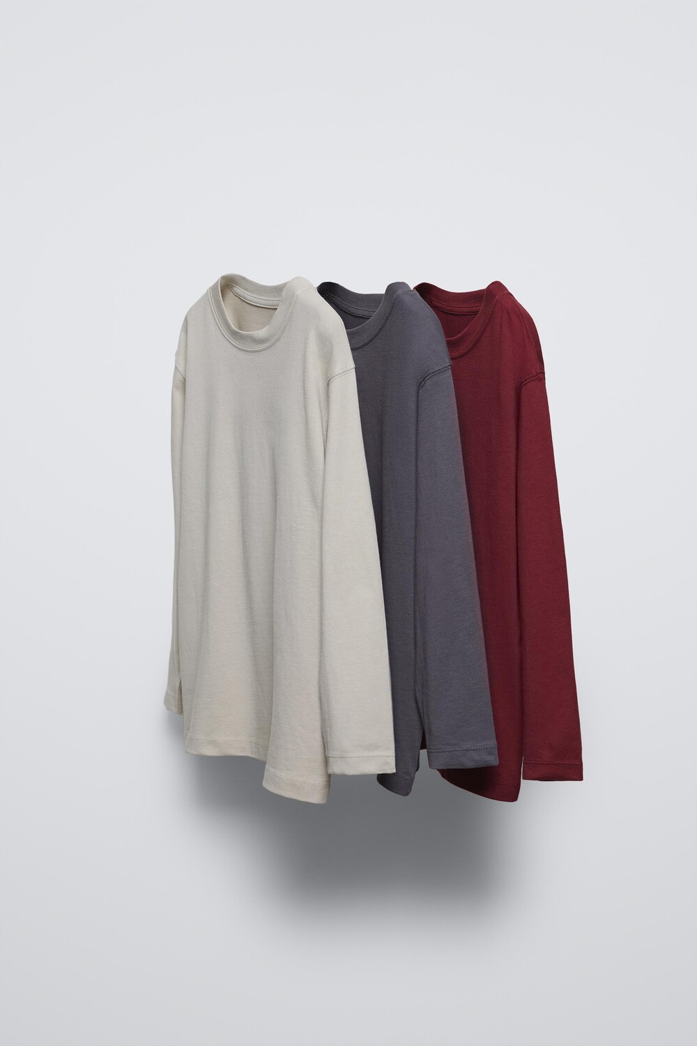 

Упаковка из 3 однотонных футболок ZARA, цвет tans