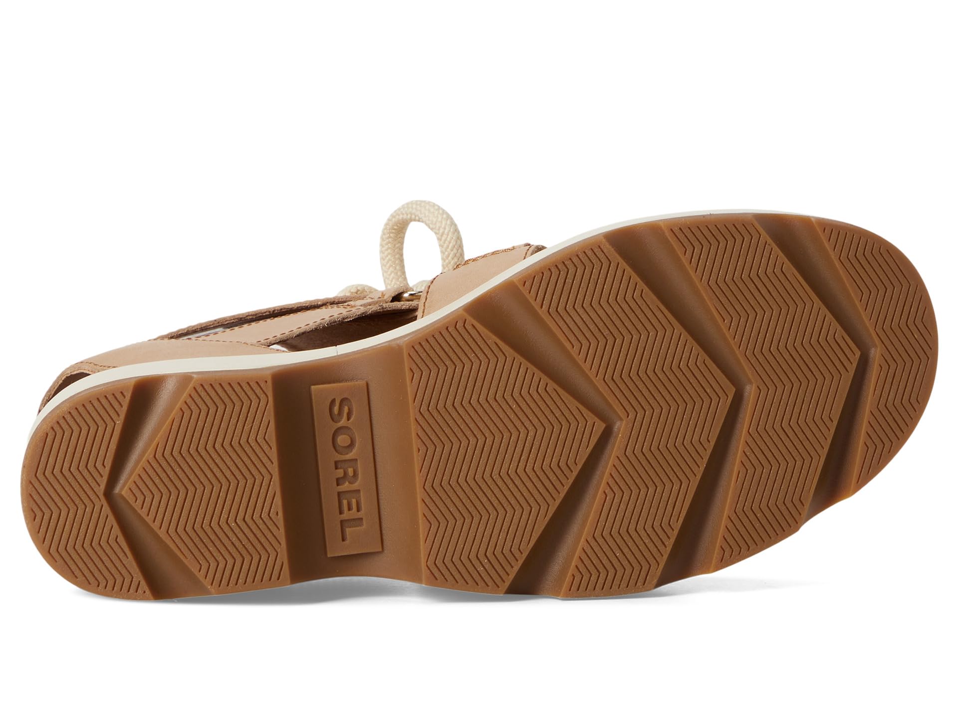 Сандалии SOREL Joanie IV Lace Wedge, цвет Honest Beige, Gum — фото 3
