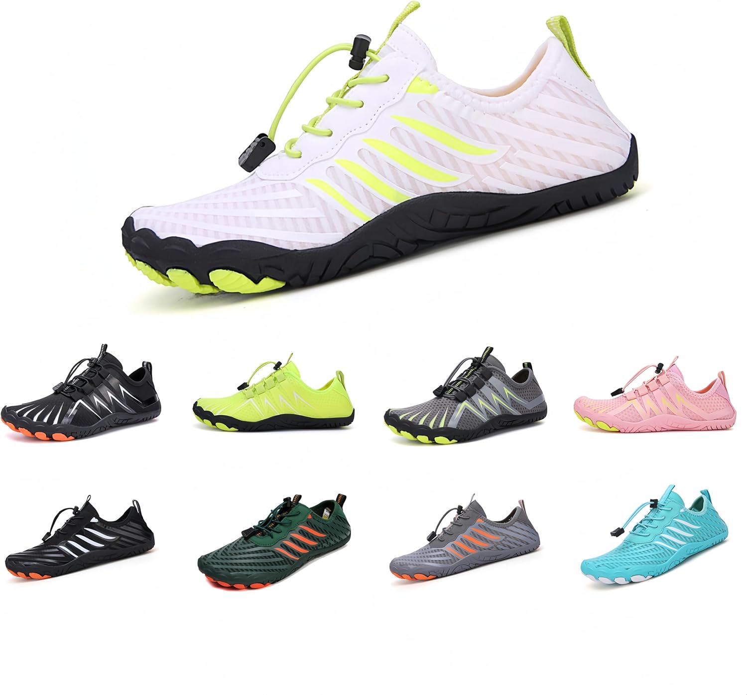 

Кроссовки для ходьбы для женщин и мужчин, дышащие, с широкой носочной частью, водонепроницаемые, для трейлового бега, здоровые и противоскользящие, с нулевым перепадом, спортивные кроссовки, модные кроссовки Mmoneyake, белый