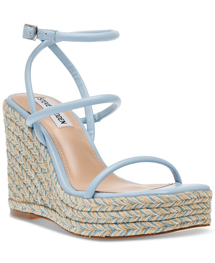 

Женские босоножки на танкетке Unify на платформе Steve Madden, синий