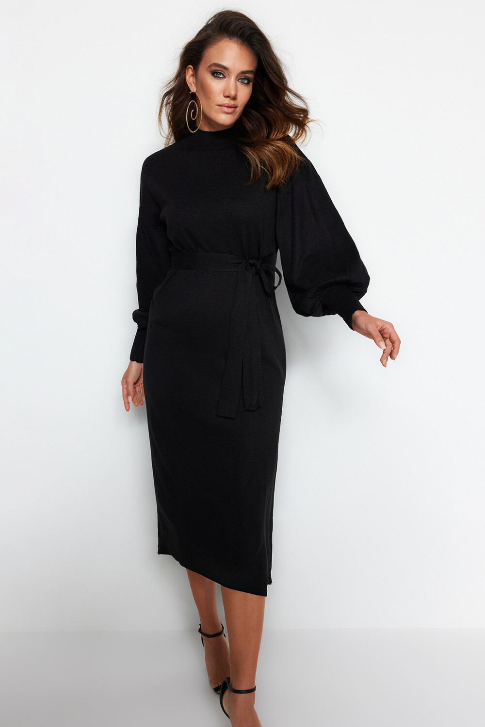 

Платье - Черное - Базовое Trendyol Modest, черный