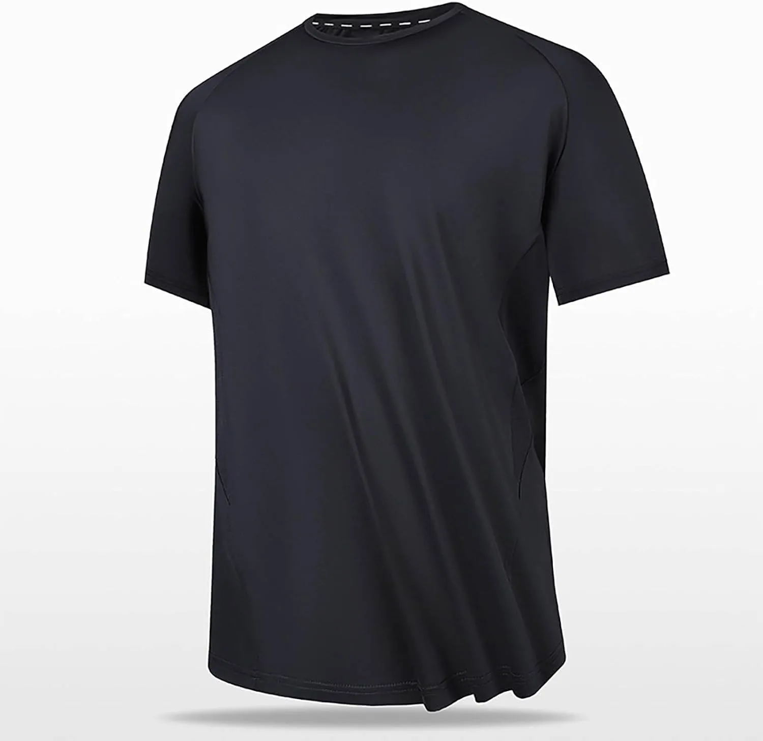Футболка для мужчин Casual Short Sleeve Athletic Soft Shirts Plus Size — фото 2