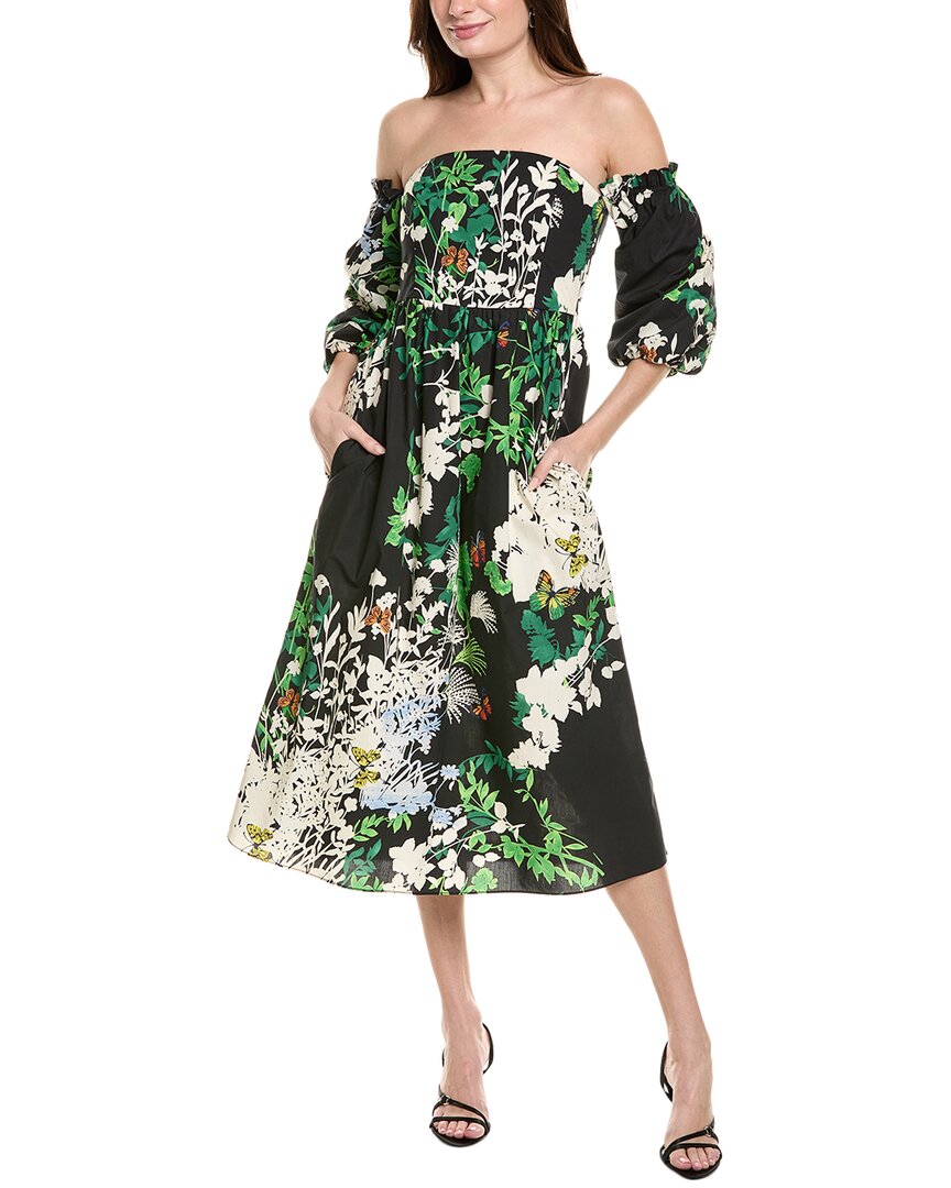 

Платье миди Flora Bea NYC Rowan, черный