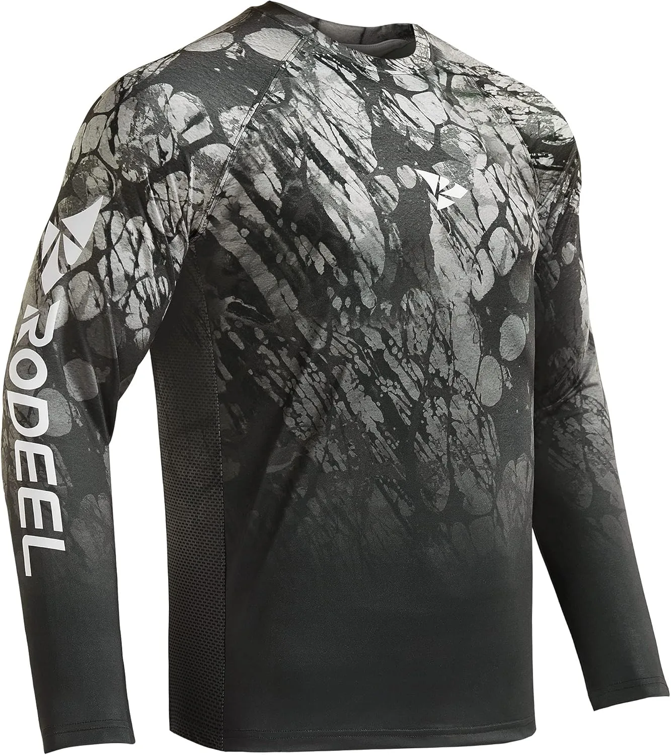 

Rodeel мужская свободная футболка для рыбалки с вентиляцией и длинными рукавами UPF 50