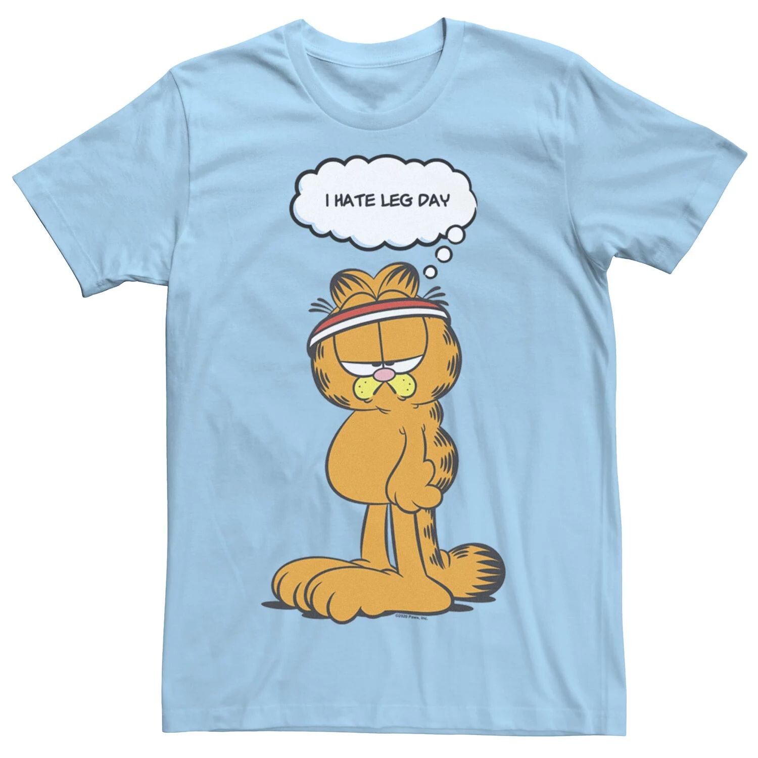 

Мужская футболка с комиксами Garfield Leg Day Licensed Character