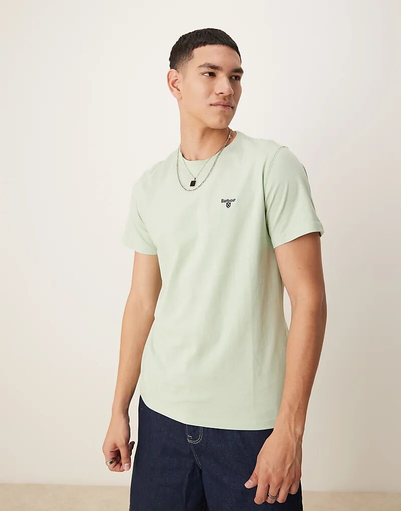 

Спортивная футболка Barbour Essential цвета пыльной мяты