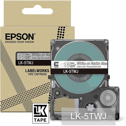 

Матовый прозрачный/белый 18 мм Lk-5twj Epson