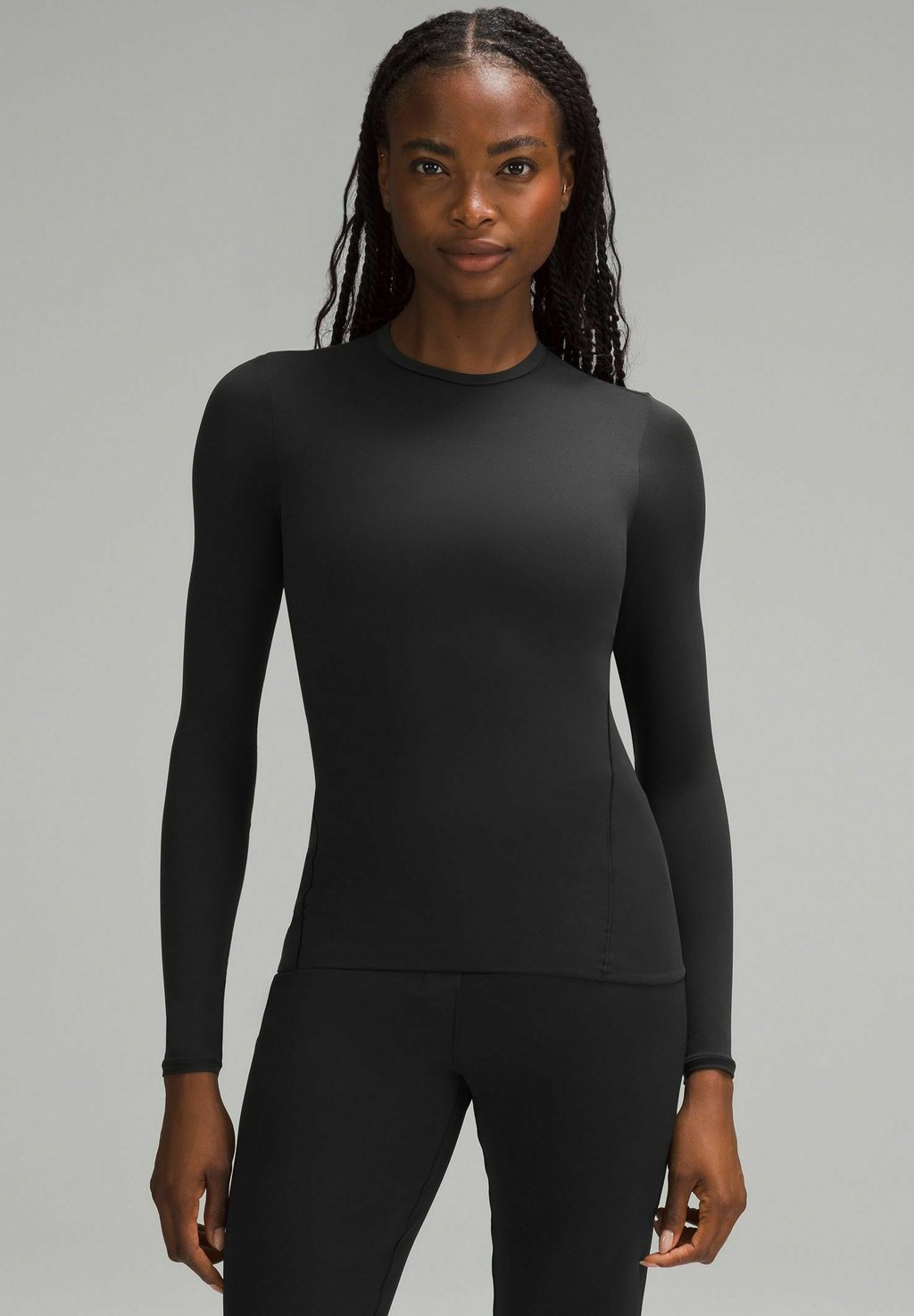 

Рубашка с длинными рукавами NULU CREWNECK LONG SLEEVE lululemon, черный