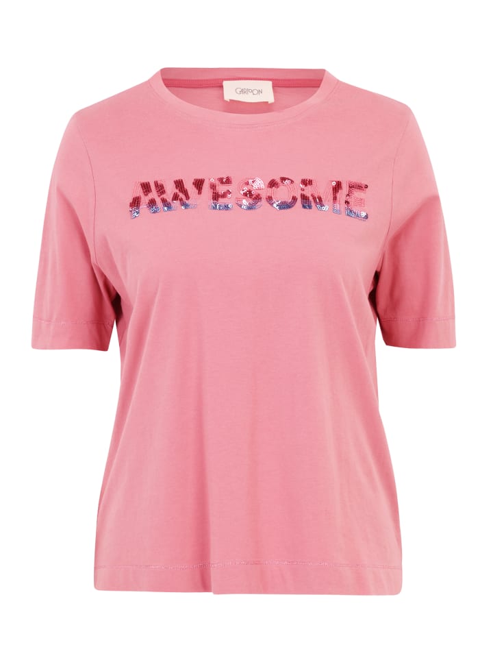 

Футболка CARTOON Rundhals-Shirt kurzarm, цвет Patch Rosé/Blue