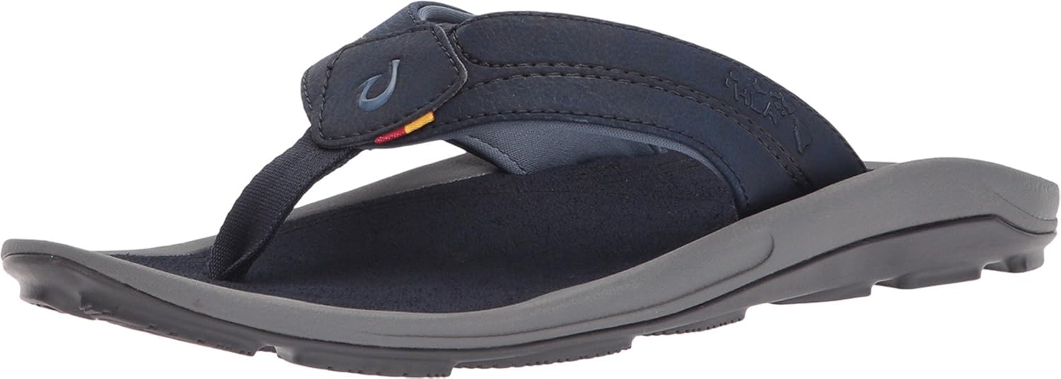

Мужские пляжные сандалии OLUKAI Hokua, быстросохнущие шлепанцы, водоотталкивающие с резиновой подошвой с хорошим сцеплением на мокрой поверхности, стелька из прессованного материала и мягкая комфортная посадка, синий