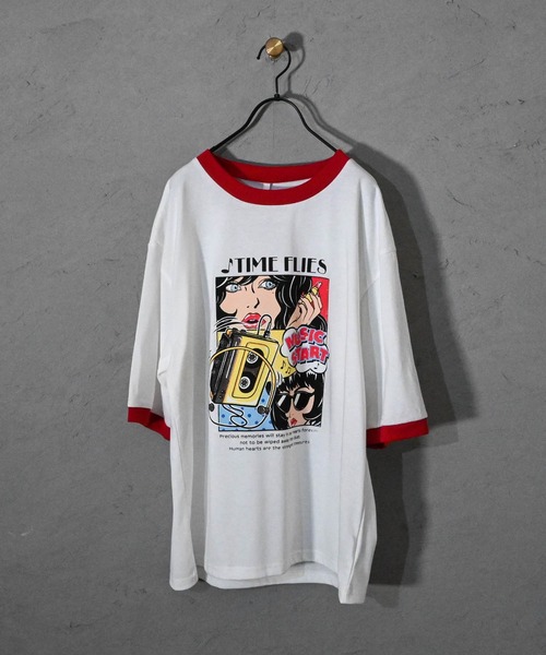 

Футболка из трикотажа с контрастной отделкой, бренд Ritzy, белый