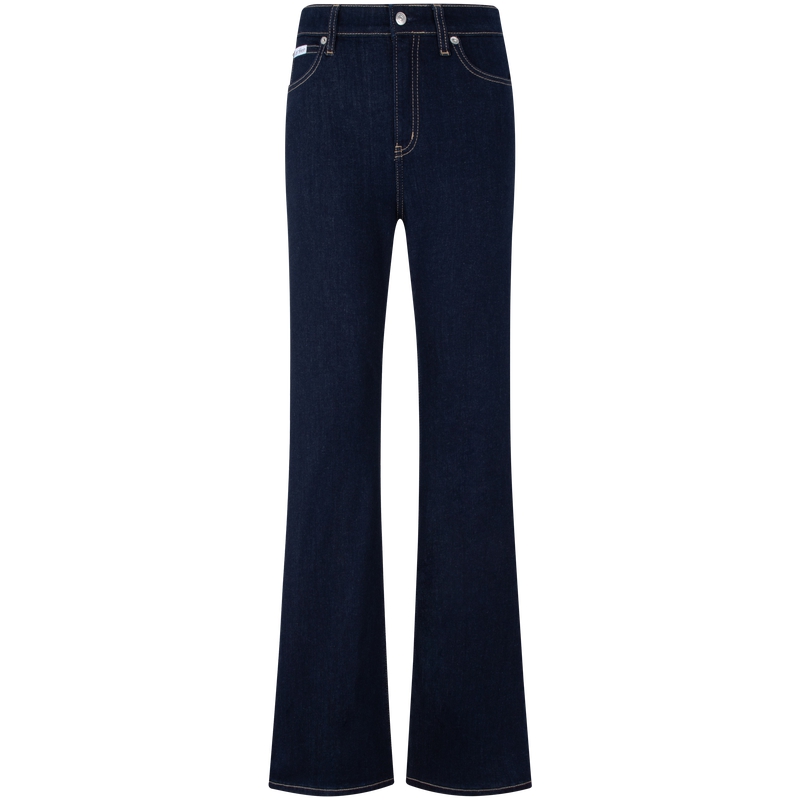 CALVIN KLEIN Jeans Женские джинсы темно-синие 1AP-Denim Dark Blue — фото 2