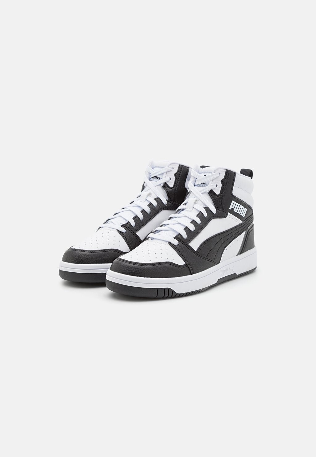 Кроссовки высокие REBOUND V6 MID JR UNISEX Puma, цвет white/black/shadow gray — фото 2