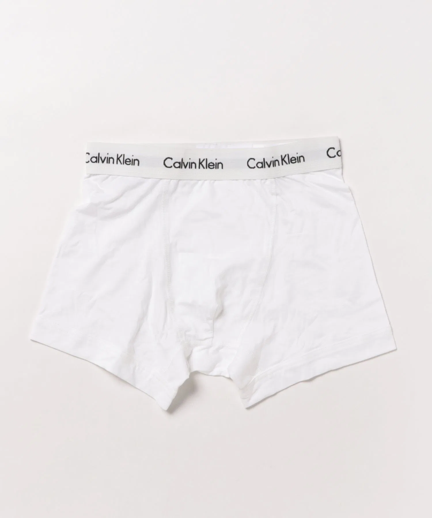 【CALVIN KLEIN】 Трусы с низкой посадкой Calvin Klein, 1 шт. Боксеры Calvin Klein из хлопка с эластичной тканью, белые, 1 пара — фото 2