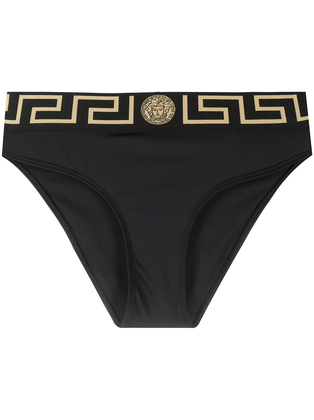 

Плавки бикини с узором Greca VERSACE, черный