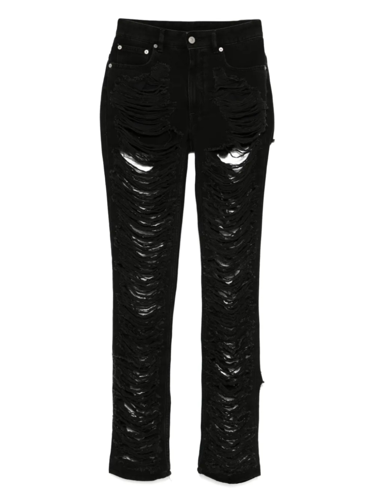 

Рваные джинсы MM6 Maison Margiela, черный