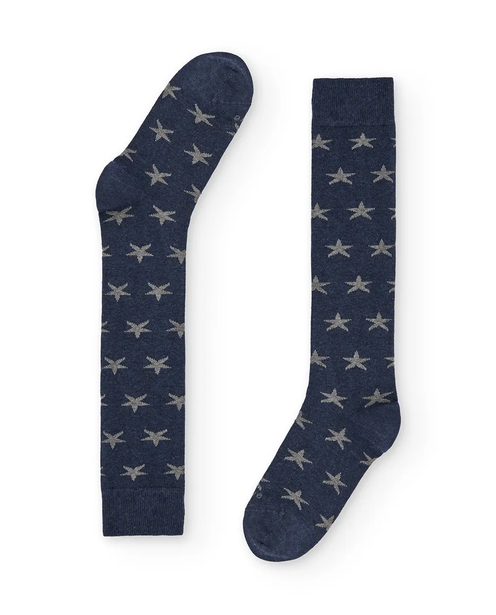 

Женские длинные носки Star29L NAIVE, темно-синий