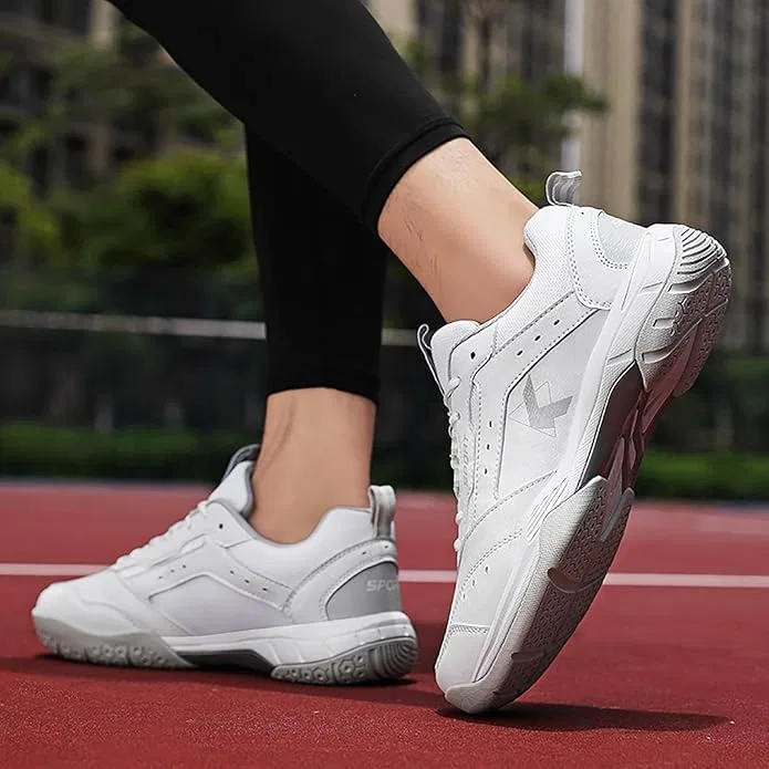 Кроссовки для бадминтона с широкой колодкой, White — фото 4