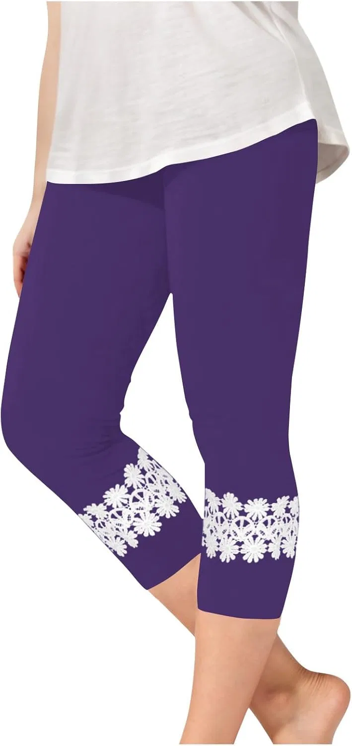 Леггинсы детские, Cotton Polyester, Generic, Purple