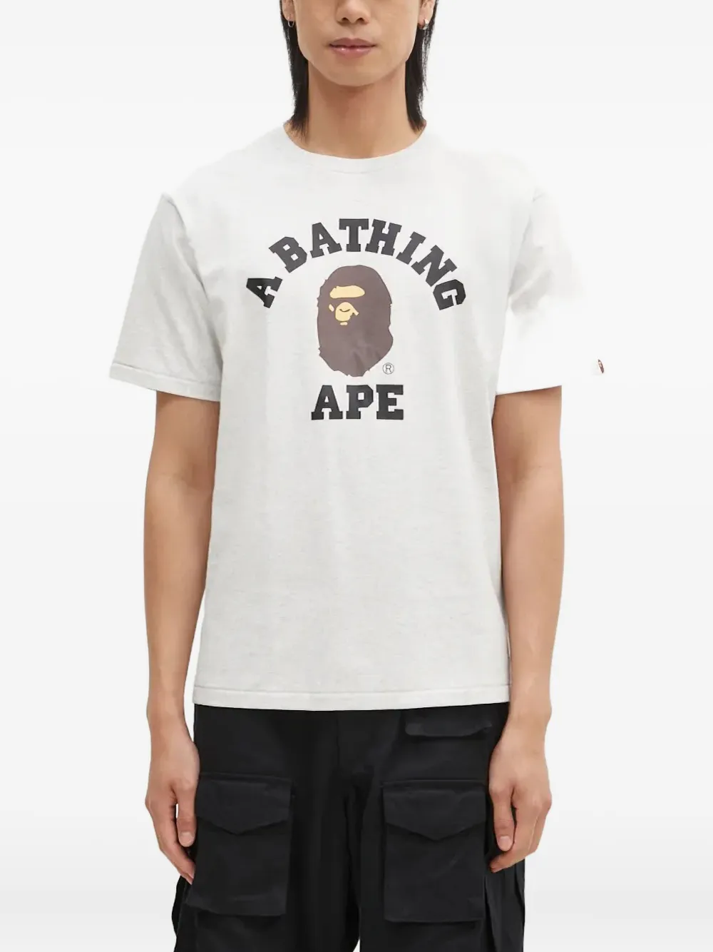 

Футболка College A BATHING APE, серый