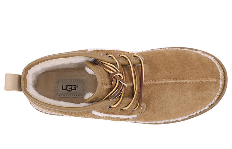 Мужские ботинки UGG Neumel зимние на шнуровке, бежевый — фото 3