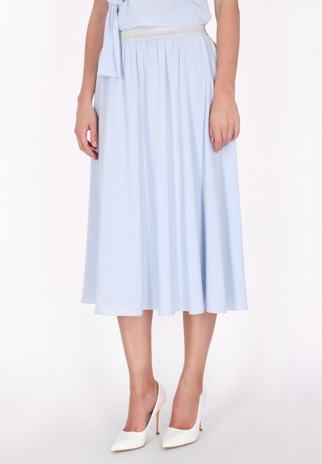 

Юбка А-силуэта Pleated skirt DreiMaster, светло-голубой