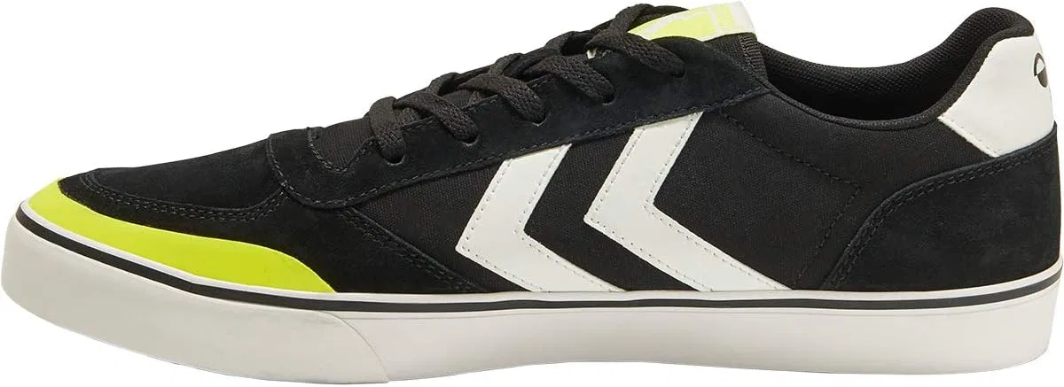 Кроссовки Hummel Stadil 3.0 Classic Low для дома, черно-бело-желтые, артикул 206044-2001, EU — фото 4