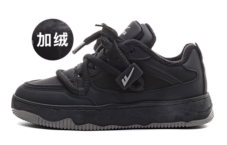 

Кроссовки WARRIOR Skateboarding Shoes Unisex Low-top Black, черный