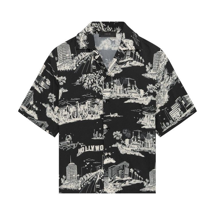 

Рубашка Amiri LA Landmark Camp Shirt, Black