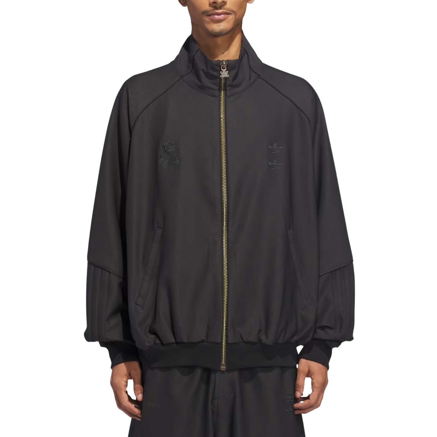 Спортивная куртка Adidas x Willy Chavarria Twill Relaxed Track Jacket 'Black' — фото 3