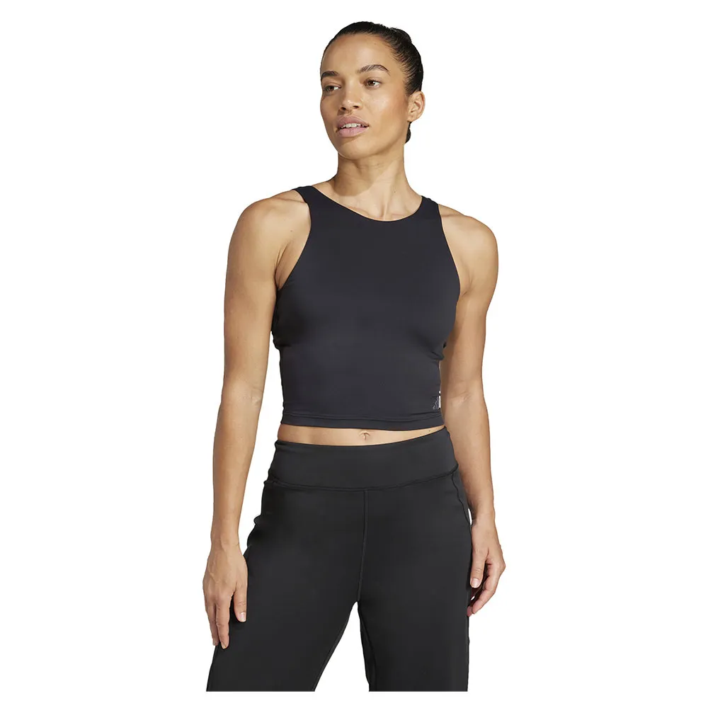 

Спортивный топ adidas Yoga Crop Inner Shelf Bra, черный