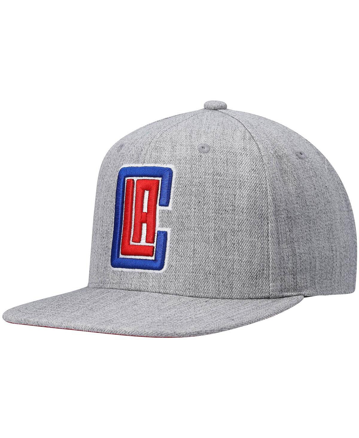 

Мужская серая кепка Snapback LA Clippers 2.0 с меланжевым рисунком Mitchell & Ness