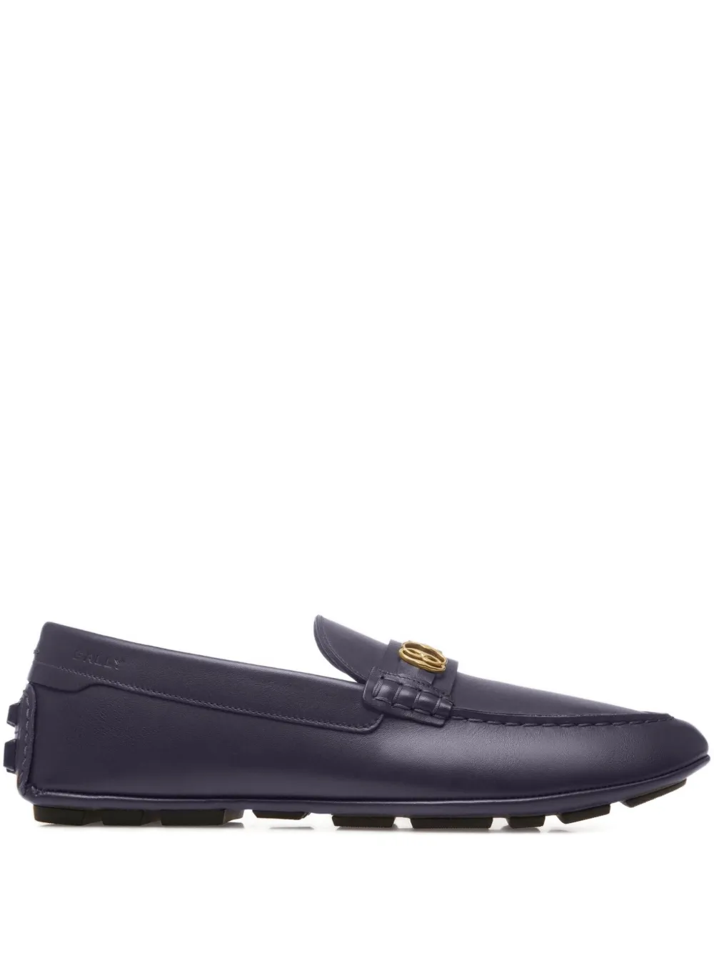 

Лоферы из кожи с эффектом крокодила Bally, синий