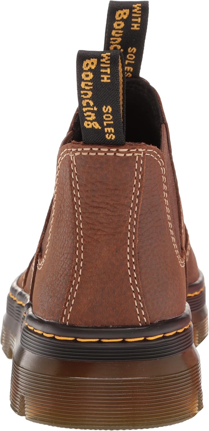 Унисекс-ботинки Dr. Martens Embury из кожи в стиле челси, Whiskey Pit Quarter — фото 3