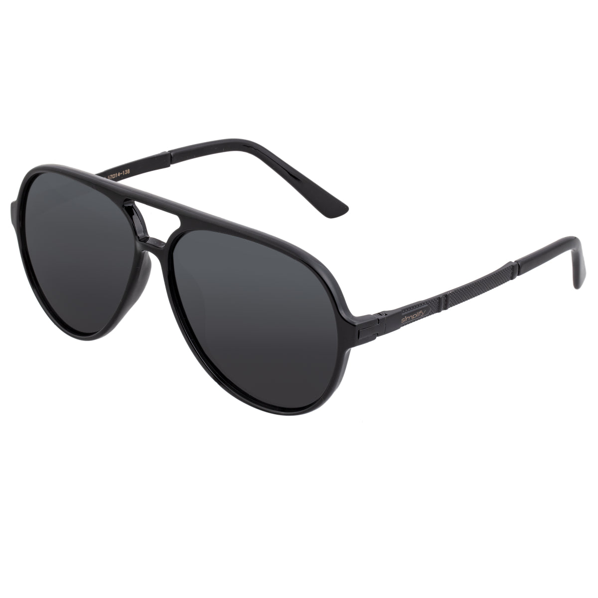 

Поляризованные солнцезащитные очки Spencer Simplify, цвет gloss black/black