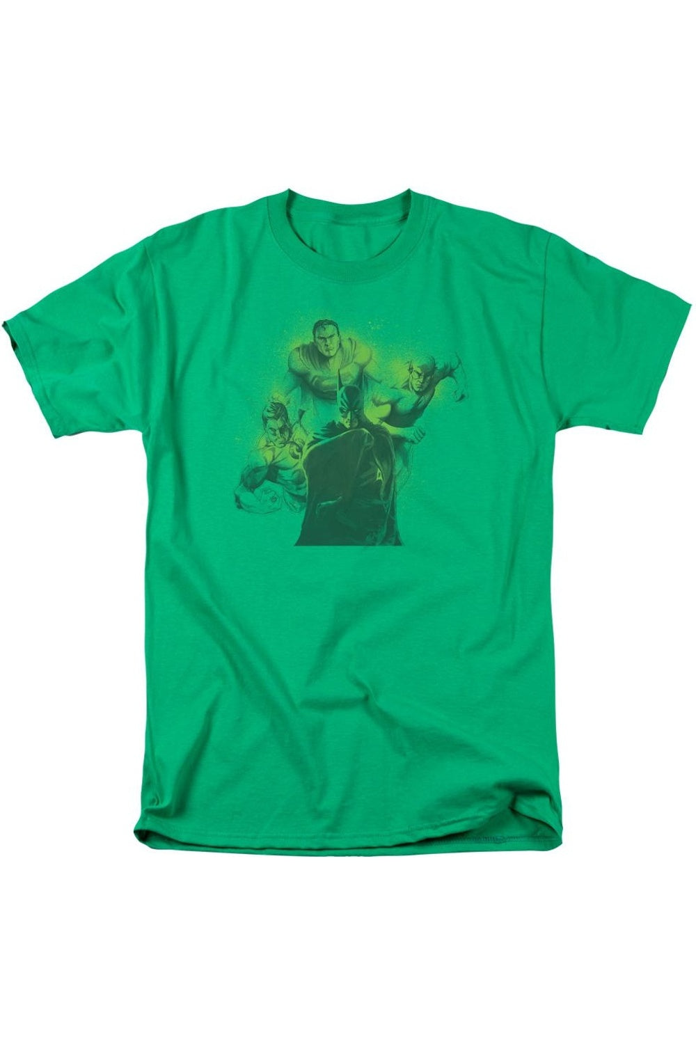 

Футболка DC Comics Spray Sketch League с коротким рукавом для взрослых Gildan, цвет kelly green