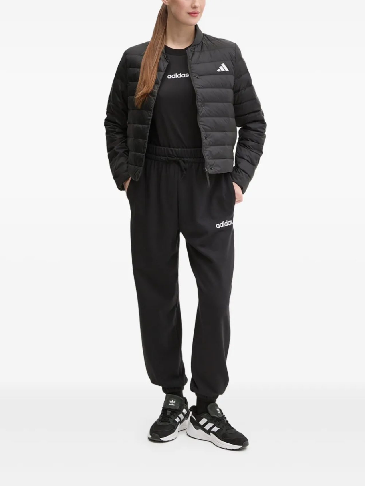 

Куртка с логотипом Adidas, черный