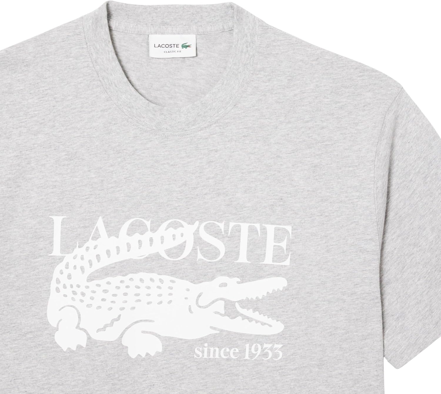 Футболка Lacoste Classic Fit, мужская, Silver Chine — фото 2