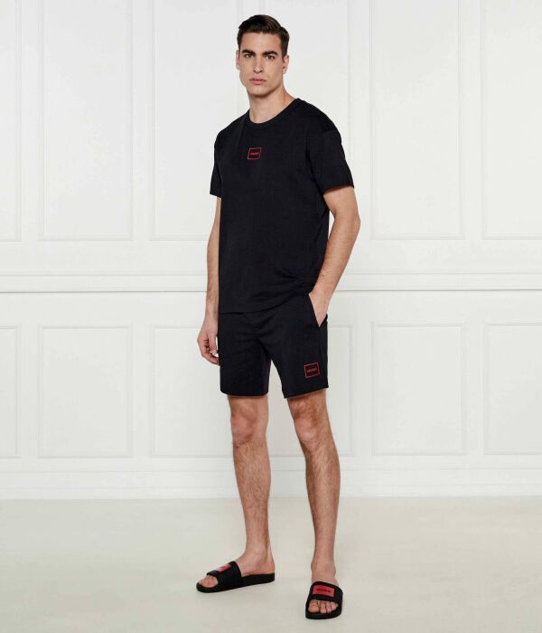 

Пижама мужская Hugo Bodywear из шорт и футболки, черный
