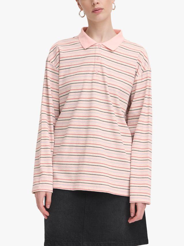 

Поло Becky в полоску ICHI, Strawberry Cream