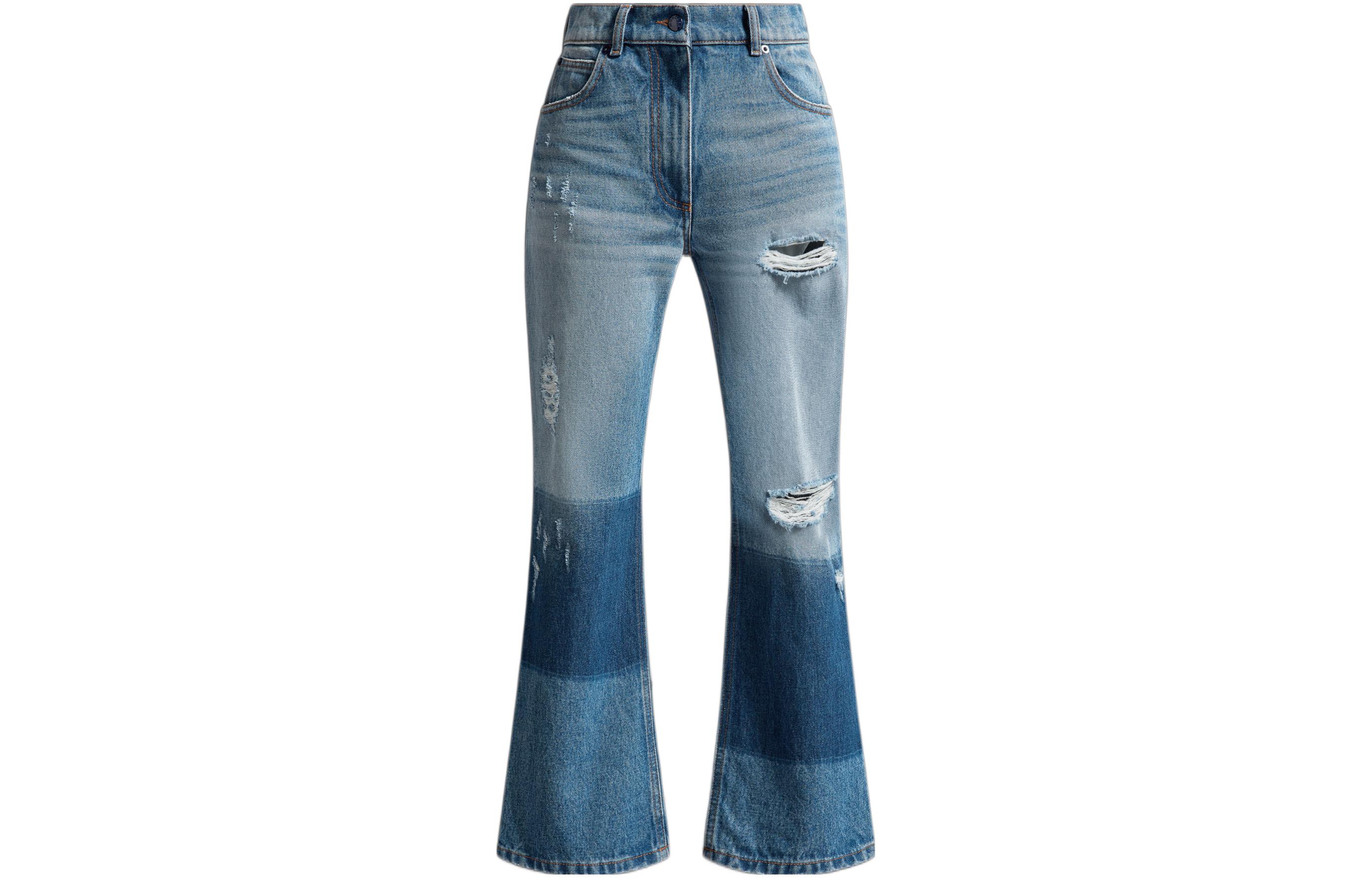 

Moncler X Palm Angels прямые джинсы с потертостями MONCLER GENIUS, синий